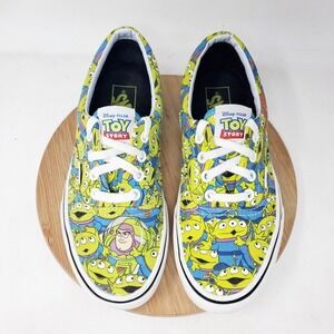 Vans Toy Story Shoes Womens 7 Alien Disney Pixar Lace Up Low Sneakers